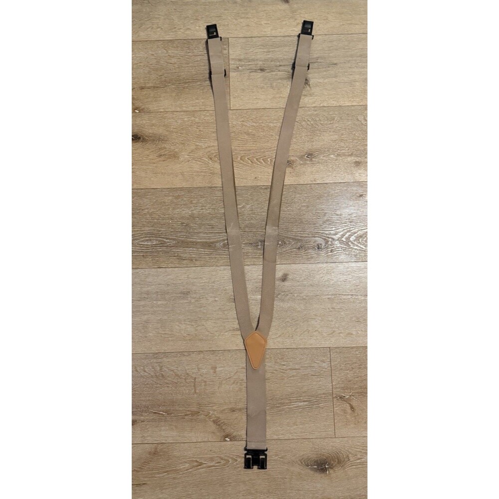 Dickies Perry Suspender Y Back Hook Clip Brown Tan Adjustable Stretch Mens